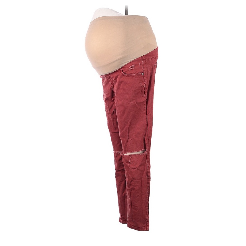Red Maternity Khakis
